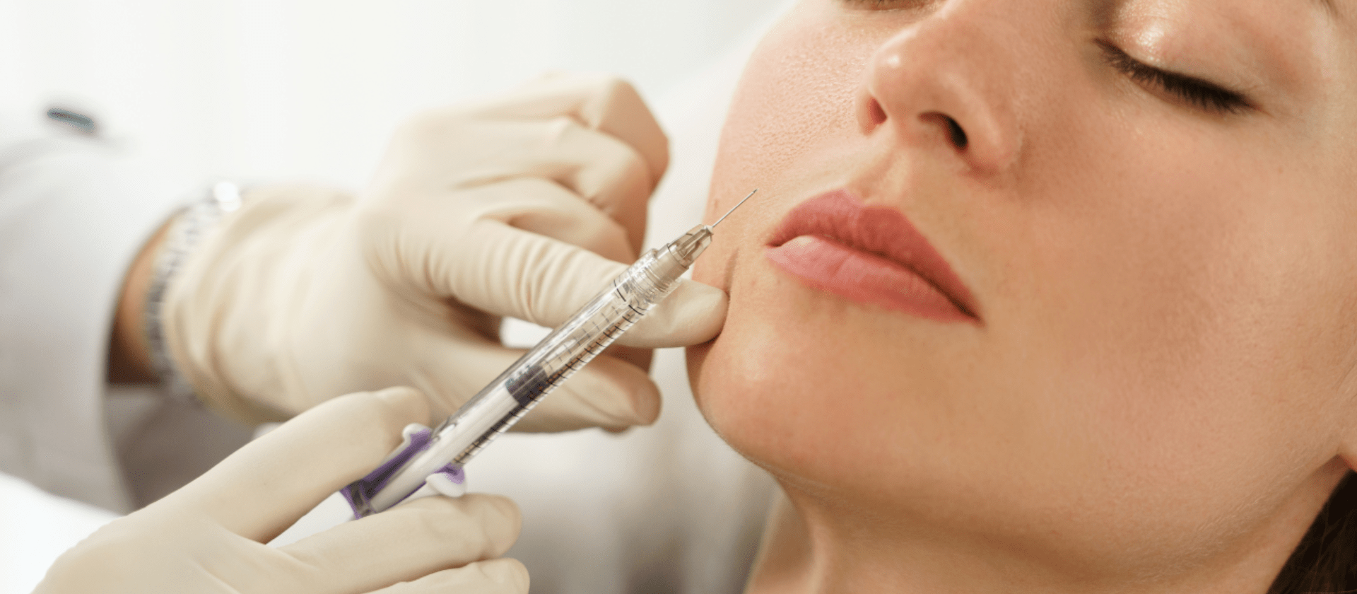 woman getting an injectable